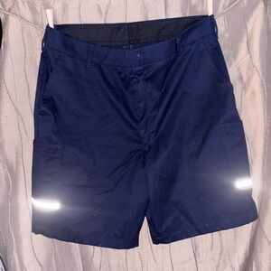 Dex Blue Cargo Shorts with Reflective Details